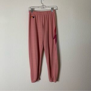 Aviator nation Womens pink lightening bolt sweatpants XS